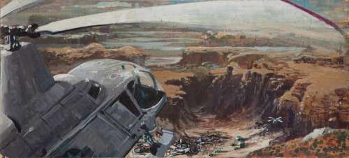 Lot 626 - Original panoramic storyboard art for Michael Crichton’s The Andromeda Strain