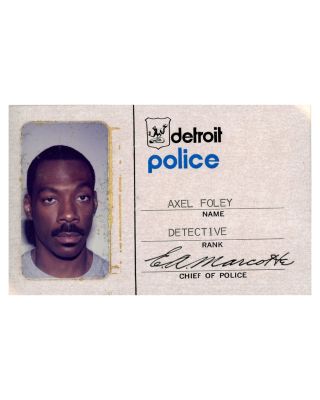 "Beverly Hills Cop III" Axel Foley’s (Eddie Murphy) ID Card | Planet Hollywood Vault
