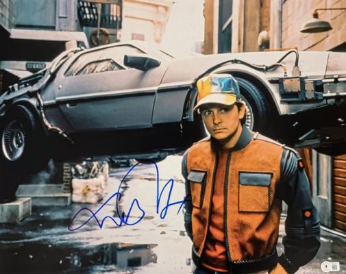 Back to the Future - Michael J. Fox - Signed 40x50 cm Photo with BECKETT COA
