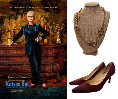 Knives Out (2019) - Jamie Lee Curtis (Linda) - Screen-Worn Necklace & Manolo Blahnik Shoes - with COA - Manolo Blahnik