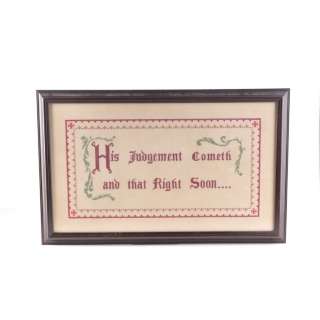 The Shawshank Redemption (1994) | Warden Norton’s (Bob Gunton) Screen-Matched Framed Sampler | Propstore