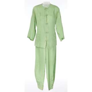Jennifer Jones green pajamas designed by Charles Le Maire from Love is a Many Splendored Thing | Profiles in History