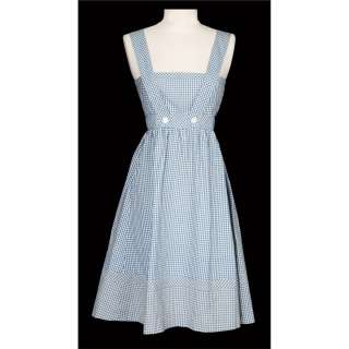 Lot 638 - Judy Garland screen-used “Dorothy Gale” blue and white gingham pinafore dress from The Wizard of OZ.