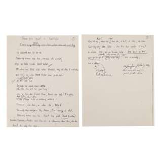 STAR WARS: RETURN OF THE JEDI (1983) - Lot 688 - Anthony Daniels Collection: Two Printed Pages of Ewok Village Speech by Ben Burtt with Anthony Daniels‘ Annotations