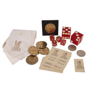 INDECENT PROPOSAL (1993) - Lot 1206 - Diane Murphy‘s (Demi Moore) Kissing Dice, Oversized Dice, Casino Chips and Casino Items