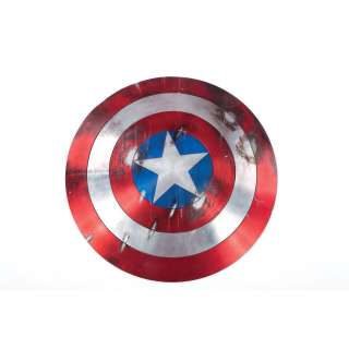 Captain American: the First Avenger | Captain America distressed shield with Hydra assault rifle hits | Profiles in History