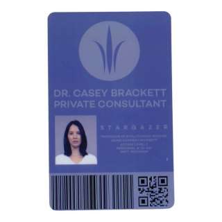 THE PREDATOR (2018) - Lot #1486 : Production-Made Casey Brackett (Olivia Munn) Project Stargazer Badge