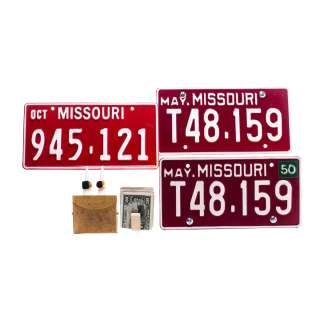 Fargo Ebal Violante Francesco Acquaroli Screen Used License Plates Rings Currency Clip & Case Ss 4 | VIP Fan Auctions