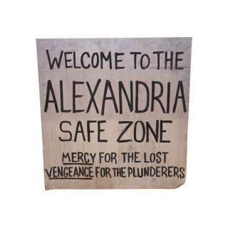 Walking Dead, the (2010-2022) | Alexandria Safe Zone Sign | Propstore