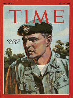 Lot 597 - Prop Time magazine Marlon Brando as "Colonel Kurtz" cover from Apocalypse Now.