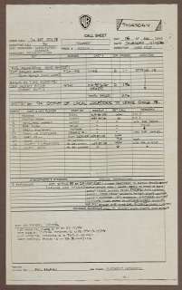Madonna’s Personal "Who’s That Girl" Original Call Sheet | Gotta Have Rock and Roll
