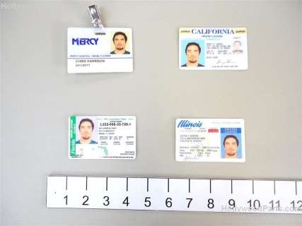 Out of Time Prop Chris Harrison (Dean Cain) Fake Driver’s License and ID Cards | Hollywood Parts