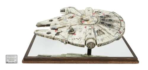 Star Wars | Master Replicas Millennium Falcon with Harrison Ford Signed Plaque | Julien’s