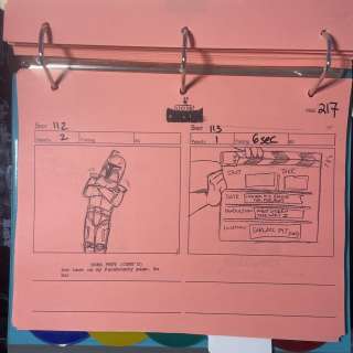 Rare Boba Fett Storyboards from Robot Chicken Star Wars Original Prop 2 COAs | Mynt Auctions