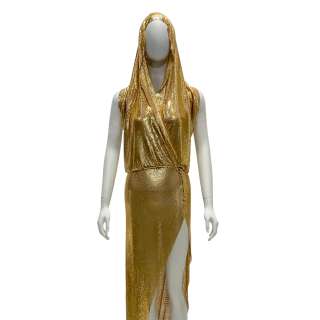 Altered Carbon (2018-2020) Kovacs as the Torch Singer Screen Worn Stunt Double Sleeveless, Dress W/ Hood Ep 201 | VIP Fan Auctions