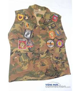 Tropic Thunder 2008 Movie Nick Nolte Screen Used Military Insignia Patch Vest | Theme Park Connection