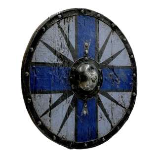 Lot 51 - Vikings Valhalla King Canute Bradley Freegard Screen Used Army Shield Ss 1 & 2 - Lot #51 - Vikings Valhalla King Canute Bradley Freegard Screen Used Army Shield Ss 1 & 2: Authentic Auction Item | VIP Fan Auctions