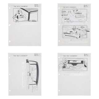 The Big Lebowski | Four Pages, Scene 42 / Set-Up 1 - 4 | "Tow Yard Scene" Original Storyboards | Julien’s