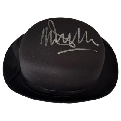 Malcolm McDowell A Clockwork Orange Signed Autograph Derby Top Hat Beckett COA | Activity Auctions