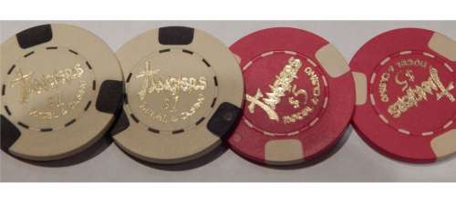 Robert DeNiro "Casino" Lot of 4 Screen Used Tangiers Poker Chips | Piece of the Past