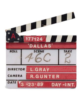 Linda Gray | 1989 “Dallas” Clapperboard From Episode Directed by Gray | Julien’s