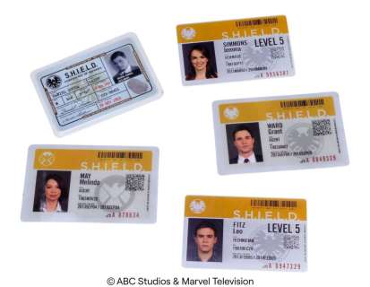 Marvel’s Agents of S.H.I.E.L.D. (2013-2020) | Set of Five Key Cast S.H.I.E.L.D. IDs | Propstore