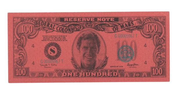Lot 43 - A "Total Recall" Prop $100 Bill. | Van Eaton Galleries