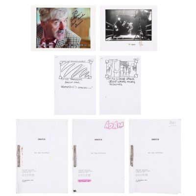 SNATCH (2000) - Lot #937 : Guy Ritchie‘s Handwritten Confrontation Scene Notes with Brad Pitt and Dennis Farina‘s Autographs, Three Bound Scripts, and Two Storyboard Booklets