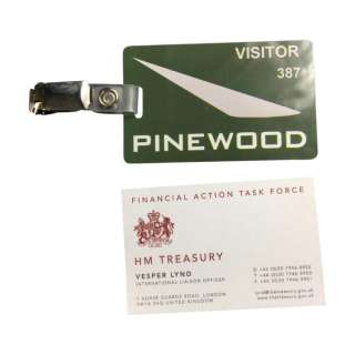 Lot 317 - Casino Royale (2006) - Eva Green‘s Business Card and Pinewood Visitor Badge