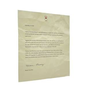 Lot 88 - Lot #88: Knives Out Harlan Christopher Plummer Screen Used Crumpled Will Letter Sc 106: Authentic Auction Item | VIP Fan Auctions