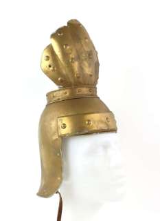 Flash Gordon (1980) Ming Guard helmet from the production, hammered metal painted gold with… | Ewbank’s