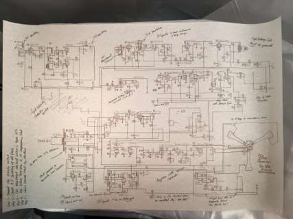 Back to the Future 3 (1990) - Flux Capacitor Blue Prints | Hanlin Auction Service