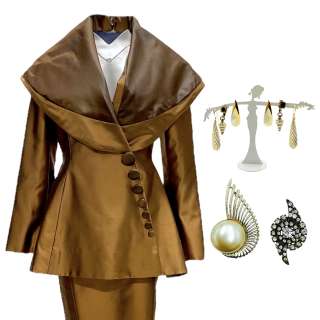 Hello Tomorrow! Elle’s Dagmara Dominczyk Jacket, Skirt, Earrings Set & Brooch/Pin Set | VIP Fan Auctions