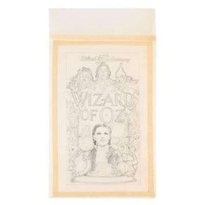 Wizard of Oz, the (1939) | Lot 913 : 50th Anniversary Artwork by Mike Hobson; 43 cm x 27 cm (17" x 10.75"), | Propstore