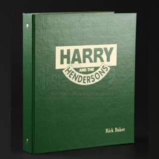 HARRY AND THE HENDERSONS (1987) - Lot 35 - Rick Baker‘s Script