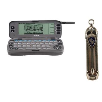 Saint, the (1997) | Lot 506 : Simon Templar’s (Val Kilmer) Pocket Knife and Nokia 9000 Communicator | Propstore