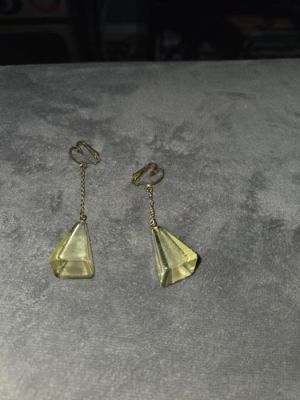 Audrey Hepburn Owned & Worn 60’s Plastic dangler clip-on from Sydney Guilaroff | eBay US (Buy It Now)