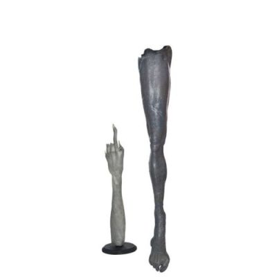 SIGNS (2002) - Lot #1123 : Reference Test Alien Arm with Alien Stand-in Leg on Display