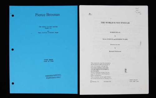 James Bond The World Is Not Enough - First and Second Draft script, later printed (2). | Ewbank’s