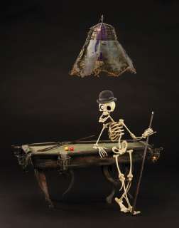 THE CORPSE BRIDE “BONEJANGLES” HERO ANIMATION PUPPET WITH BILLIARDS TABLE AND HANGING LAMP | Profiles in History