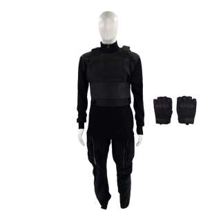 G20 Rutledge (Anthony Starr) Screen Worn Pants, 1/4 Zip Sweater, Gloves & Protective Vest Ch 5 | VIP Fan Auctions