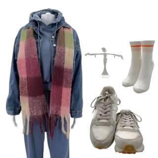 Heart Eyes Ally (Olivia Holt) Screen Worn Jacket, Sweatshirt, Shirt, Tank Top, Sweatpants, Earrings, Scarf, Socks & Shoes Ch 4 | VIP Fan Auctions