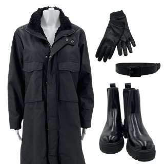 Heart Eyes Detective Jeanine Shaw (Jordana Brewster) Production Worn Coat, Belt, Gloves & Boots | VIP Fan Auctions