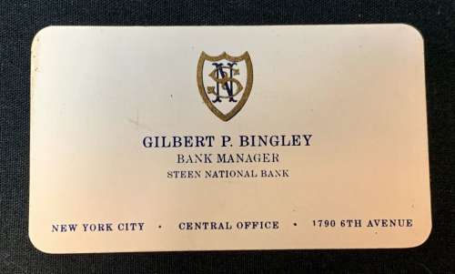 Lot 177 - Fantastic Beasts and Where to Find Them (2016) - NY Bank Manager Business Card