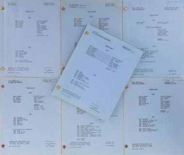 Lot 32 - Green Acres (12) episode shooting scripts.