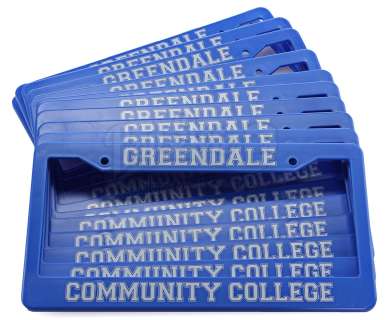 Community | Various Episodes: 11 Greendale Community College License Plates | Propstore