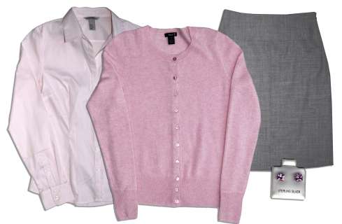 Jenna Fischer Screen-Worn Cashmere Sweater Ensemble From ‘‘The Office‘‘ -- With a COA From NBC Universal