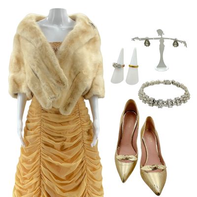 Hedda Tabitha Greenwood Screen Worn Bolero, Dress, Bracelet, Earrings, (2) Rings, Brooch & Heels Ch 1 Sc Multiple | VIP Fan Auctions