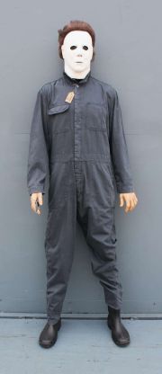 Lot 6365 - Halloween (1978) Michael Myers Display Mannequin w/Overhauled Production Mask and Knife Prop. | Ewbank’s