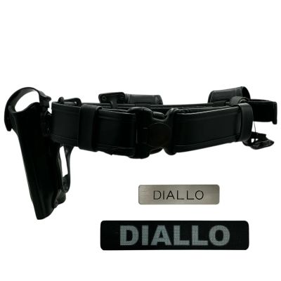 Lot 100: Mercy Jaq Screen Used Name Tag, Name Patch & Tactical Belt | VIP Fan Auctions